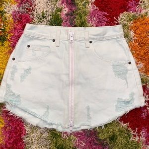 Carmar mini jean skirt
